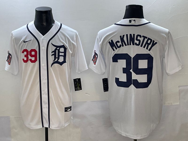 Men 2025 Detroit Tigers #39 Mckinstry White Game Nike MLB Jersey style 3